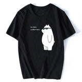 Ice Bear Coolest Bear We Bare Bears High Quality Aesthetic Cotton Vintage Funny T-shirt Harajuku Streetwear Camisetas Hombre